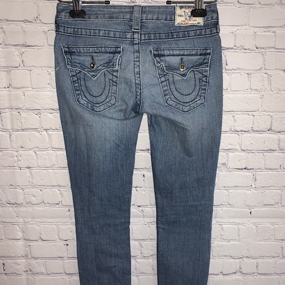 True Religion Women’s Skinny Jeans Flap Pockets - Picture 2 of 10